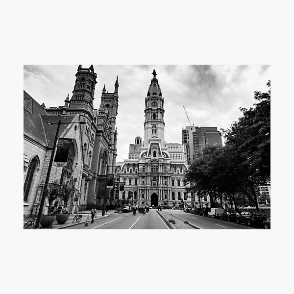 Item preview, Philadelphia City Hall in Black and White designed and sold by Aure50.