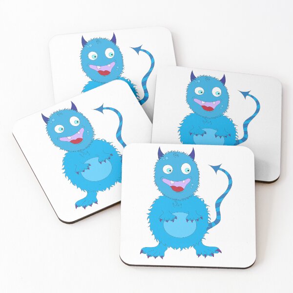 Item preview, Cute Blue Furry Monster designed and sold by SprinklesNSpice.