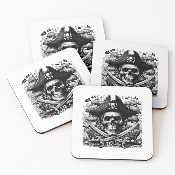 Item preview, Edgy Skull and Crossbones Art  designed and sold by NTGUILTY.