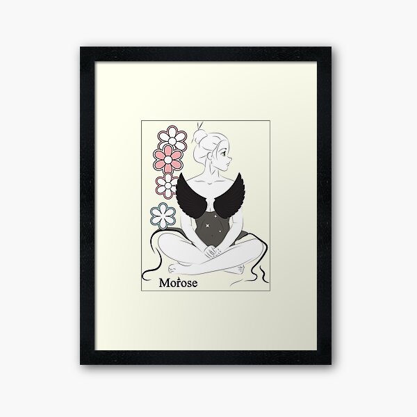 Artikel-Vorschau von Anime-Manga-Modemodell mit Blumen, designt und verkauft von Morose-merch.