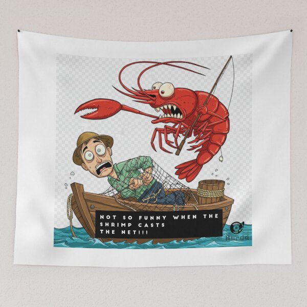 Item preview, Not So Funny/Shrimp Net designed and sold by Hurdd.