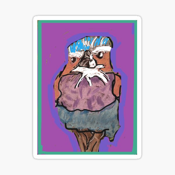 Lilac Breasted Roller Sticker