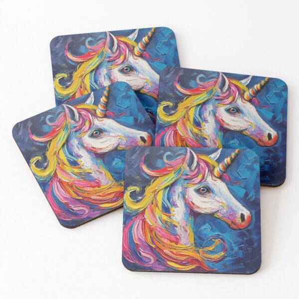 Artikelvorschau, Acryl Abstraktes Einhorn entworfen und verkauft von Myra365Art.