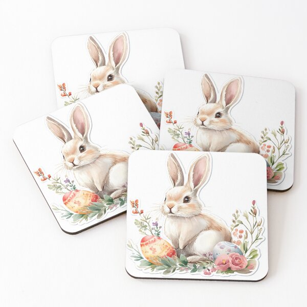 Item preview, Watercolor Easter Bunny with Eggs designed and sold by WinfinityStudio.