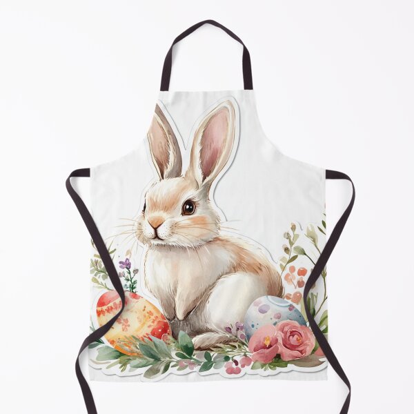 Artikelvorschau, Watercolor Easter Bunny with Eggs entworfen und verkauft von WinfinityStudio.