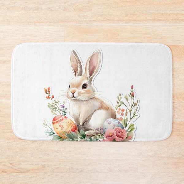 Artikelvorschau, Watercolor Easter Bunny with Eggs entworfen und verkauft von WinfinityStudio.