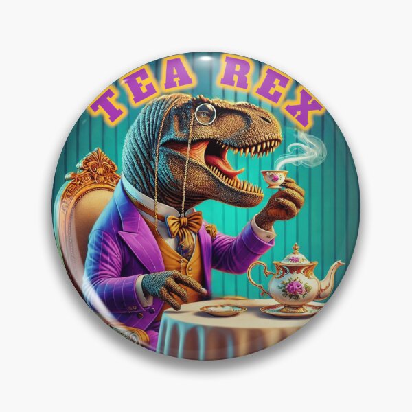 Aperçu de l'œuvre Tea Rex – Jeu de mots amusant sur le thème du dinosaure T-Rex et des amateurs de thé créée et vendue par B-DIFF-e-RENT.