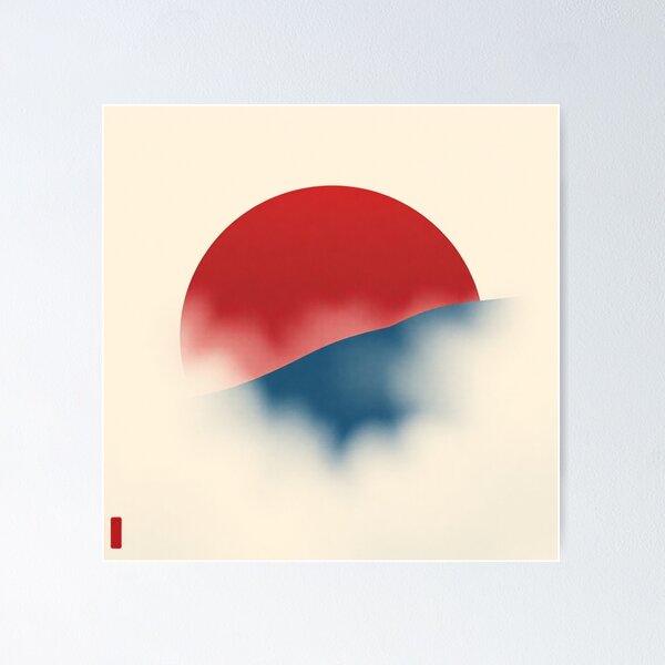 Item preview, The sun rising over the sea of clouds. designed and sold by yabai-iikanji.
