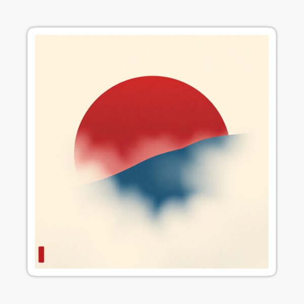 Item preview, The sun rising over the sea of clouds. designed and sold by yabai-iikanji.