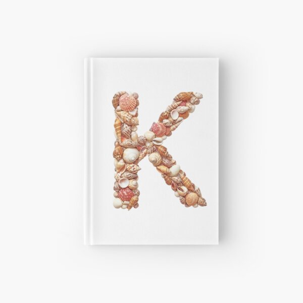 SHELLS LETTER K Hardcover Journal