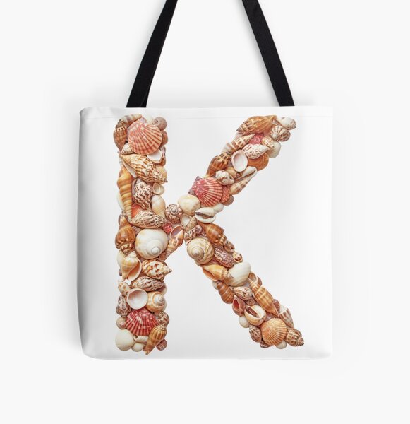 SHELLS LETTER K All Over Print Tote Bag