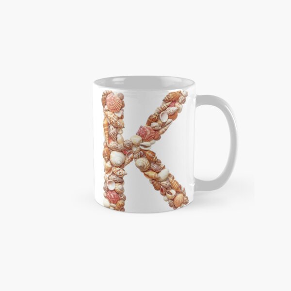 SHELLS LETTER K Classic Mug