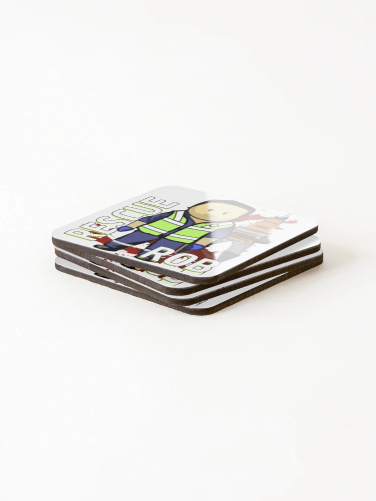 Thumbnail 4 of 5, Coasters (Set of 4), Custom: Rescue Rob! designed and sold by Flashover.