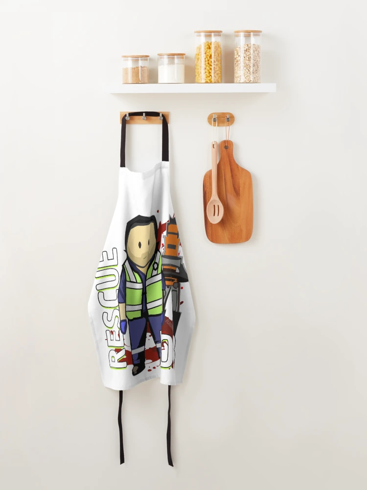 Thumbnail 4 of 6, Apron, Custom: Rescue Rob! designed and sold by Flashover.