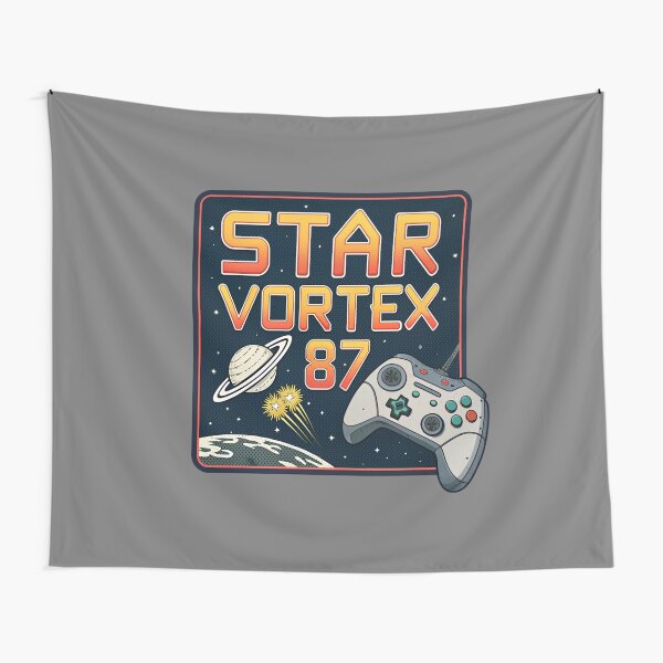 Item preview, Star Vortex 87 - Retro Video Game designed and sold by Lucky Dog Merch.