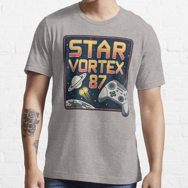 Item preview, Star Vortex 87 - Retro Video Game designed and sold by Lucky Dog Merch.