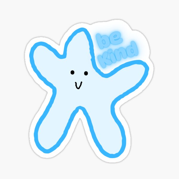 Item preview, be kind starfish (blue) designed and sold by chickflickcomfort.