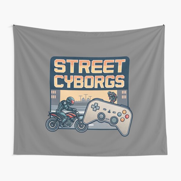 Item preview, Street Cyborgs - Retro Video Game designed and sold by Lucky Dog Merch.