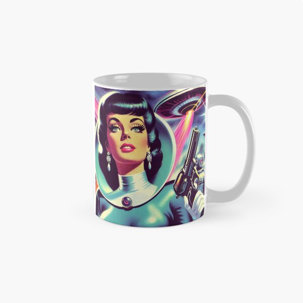 Item preview, Retro Sc-Fi Girl designed and sold by PulpVintage.