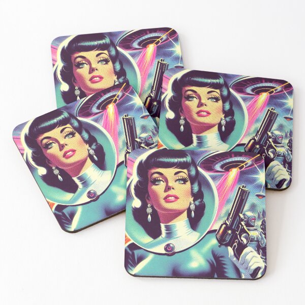 Item preview, Retro Sc-Fi Girl designed and sold by PulpVintage.