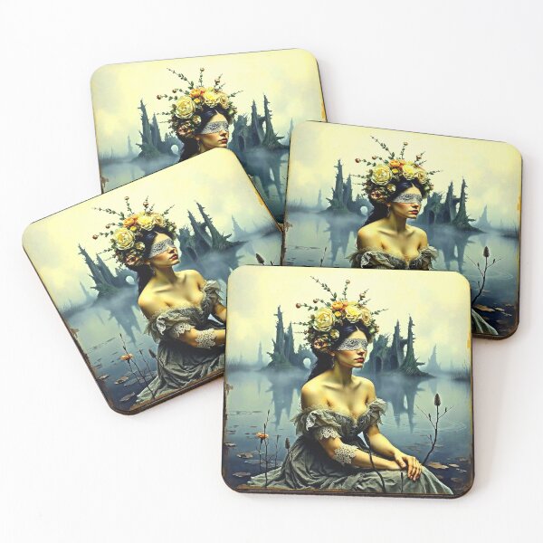 Item preview, Swamp Priestess art print designed and sold by Earth Nature Creations.
