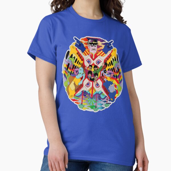 Item preview, Psychedelic Sixties Yellow Submarine LSD pepperland Cartoon cult movie Colourful pop art Collage  designed and sold by Kludoman.