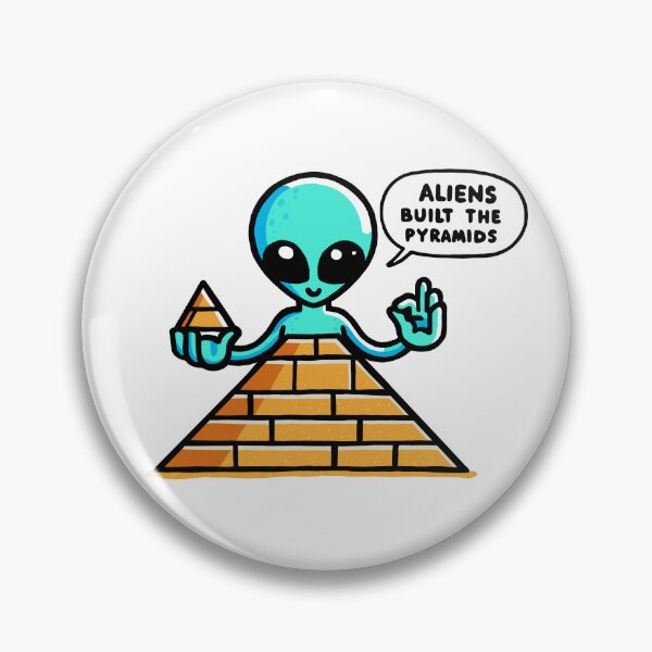 Artikelvorschau, Außerirdische bauten die Pyramiden - Cartoon entworfen und verkauft von FunnehGacha.