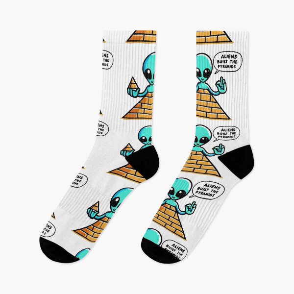 Item preview, Aliens Built the Pyramids - cartoon  designed and sold by FunnehGacha.