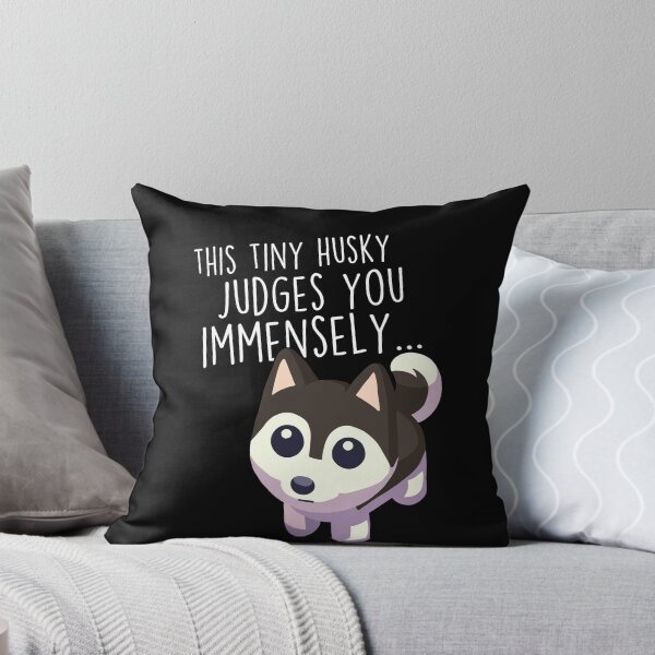 Item preview, Tiny Black Husky Dog Judges designed and sold by Clara Hollins.