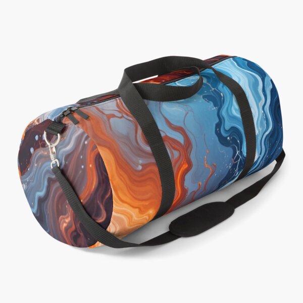 Item preview, Fiery Collision: Abstract Fire and Ice Fluid Art designed and sold by rajasekhark.