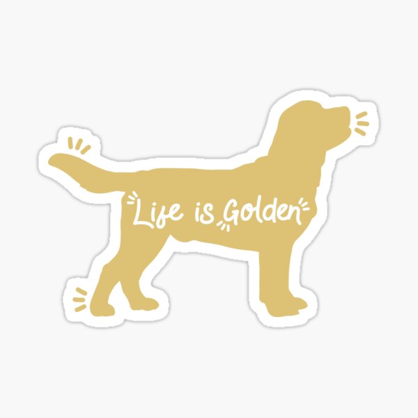 Item preview, Golden Retriever | Das Leben ist golden designed and sold by Free-Range Chicken.