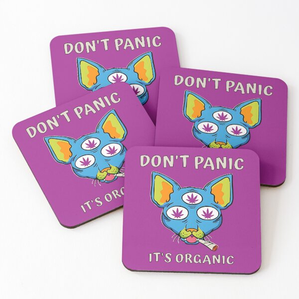 Item preview, Dont Panic, Its Organic. Funny Smoking Cat designed and sold by Mariana Piana.