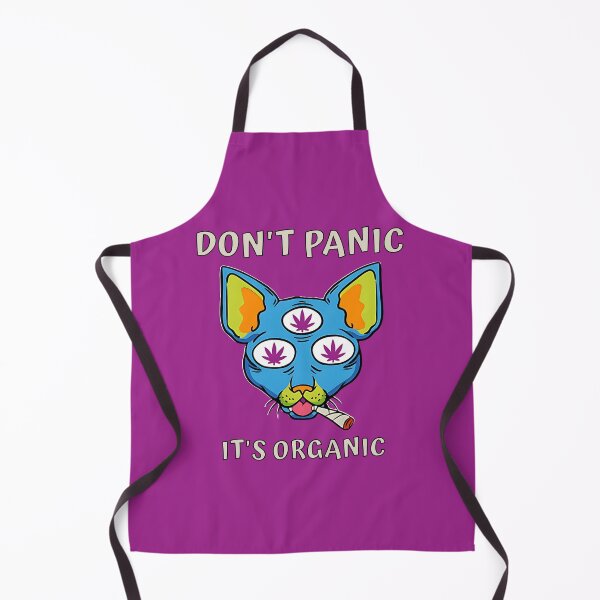 Item preview, Dont Panic, Its Organic. Funny Smoking Cat designed and sold by Mariana Piana.
