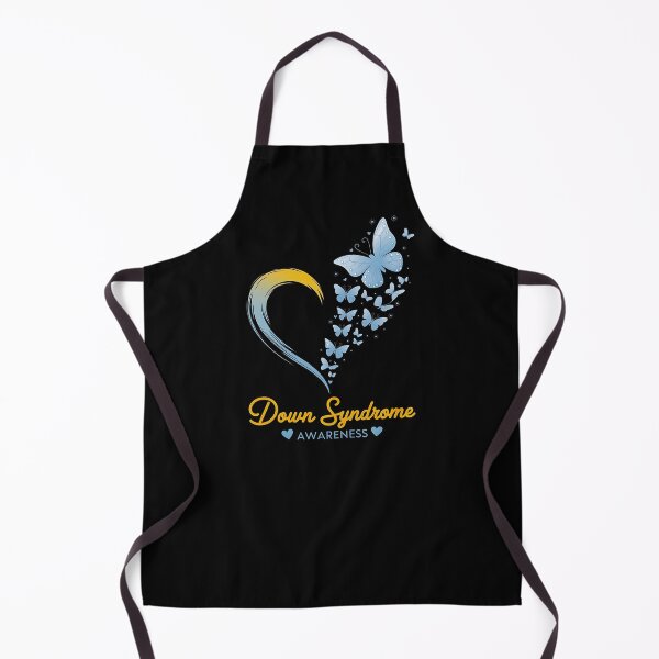Item preview, Down Syndrome Awareness Shirt – Blue & Yellow Butterfly Heart Tee designed and sold by TrendPrinter.