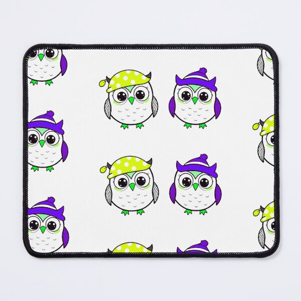 Item preview, 2 Owls Retro Art Print - Stickers designed and sold by Earth Nature Creations.