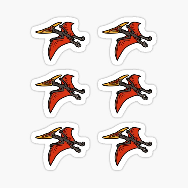 Item preview, Pteranodon Sticker Set – Legendary Pterosaur of the Cretaceous for Dinosaur Lovers designed and sold by AYOUB-SPACE.