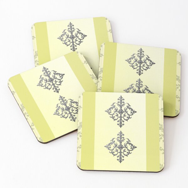 Item preview, Matte Pear Striped Dark Gray Damask designed and sold by DesignsByPrnces.