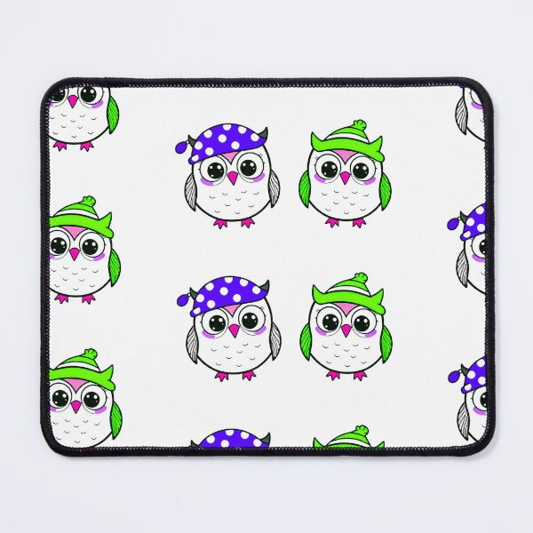 Item preview, 2 Owls Retro Art Print - Stickers designed and sold by Earth Nature Creations.