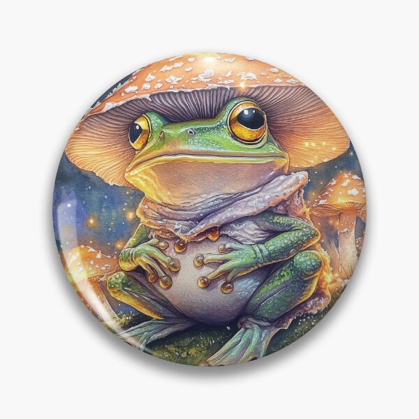 Item preview, Mushroom Cap Frog Magic designed and sold by SporeandCanvas.