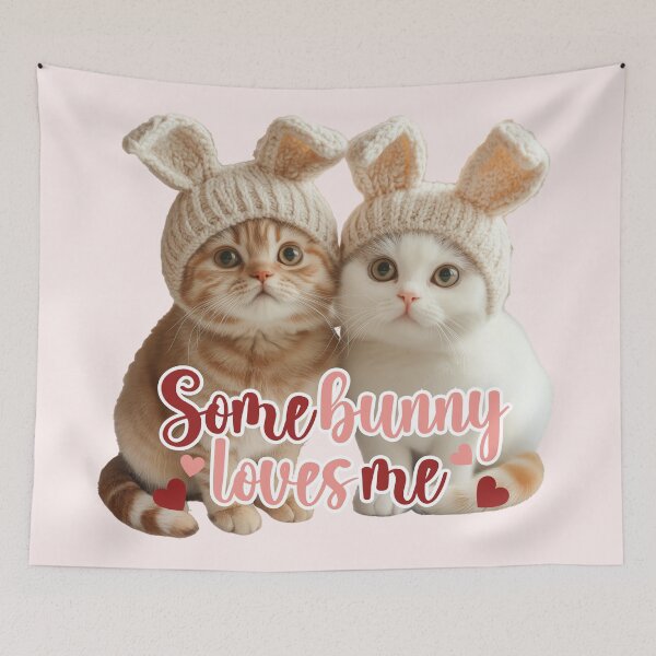 Item preview, SomeBunny Loves Me Cats designed and sold by WitsandWonders.