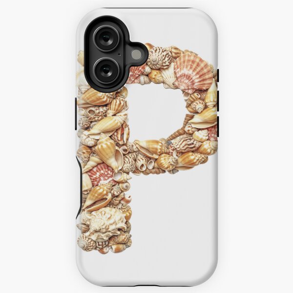 SHELLS LETTER P iPhone Tough Case