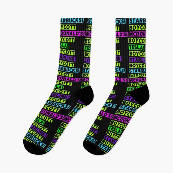Item preview, Boycott Tesla! Boycott Starlink! Boycott Starbucks! Boycott McDonald's! designed and sold by Earth Nature Creations.