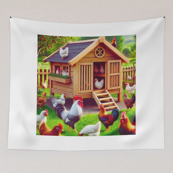 Item preview, Barnyard Chicken Coop Homestead designed and sold by BackgroundND.