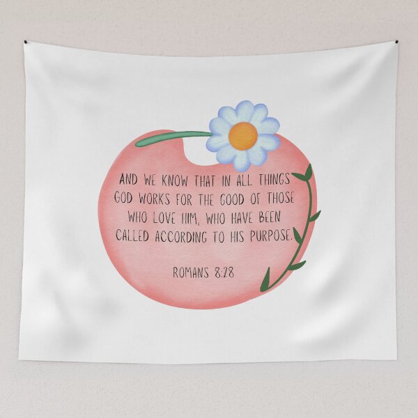 Item preview, Romans 8:28, Bible verse, All Things Work Together for Good designed and sold by Faithloveshop.