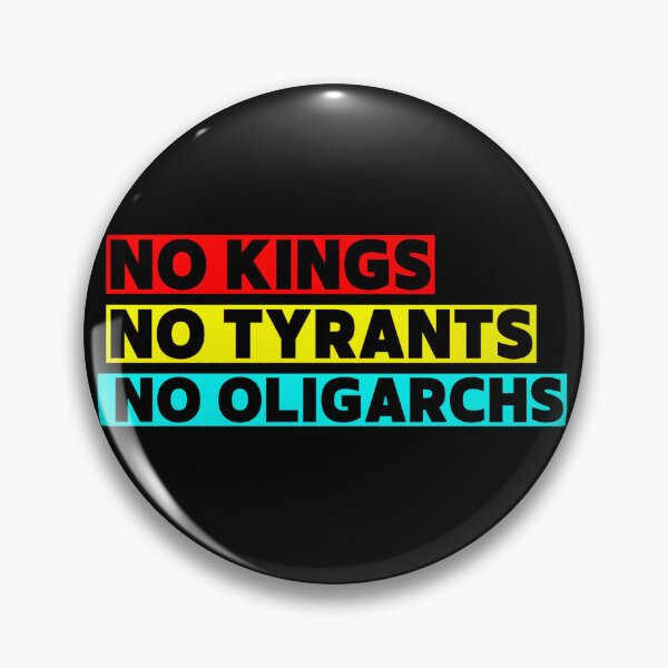 Item preview, No Kings, No Tyrants, No Oligarchs Motivational Quote T-Shirt designed and sold by Earth Nature Creations.