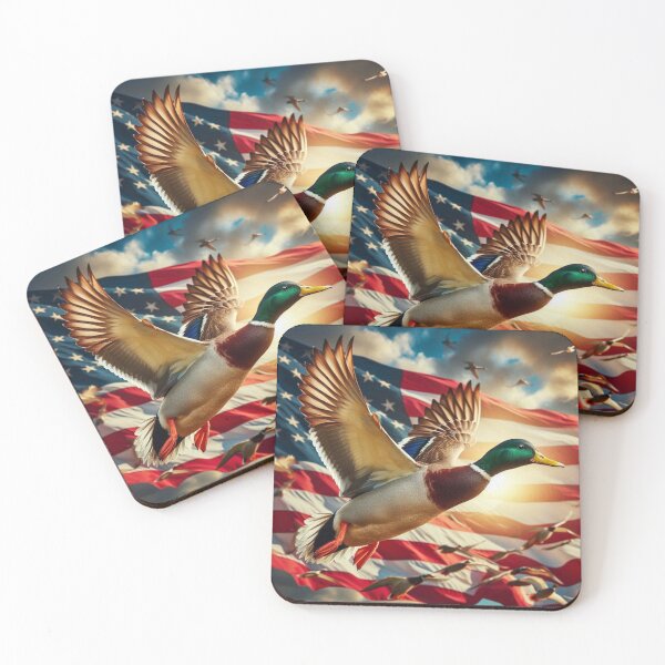 Item preview, American Flag with Mallard Duck designed and sold by Rob5Designs.