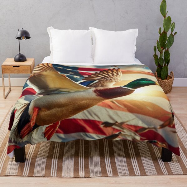 Item preview, American Flag with Mallard Duck designed and sold by Rob5Designs.