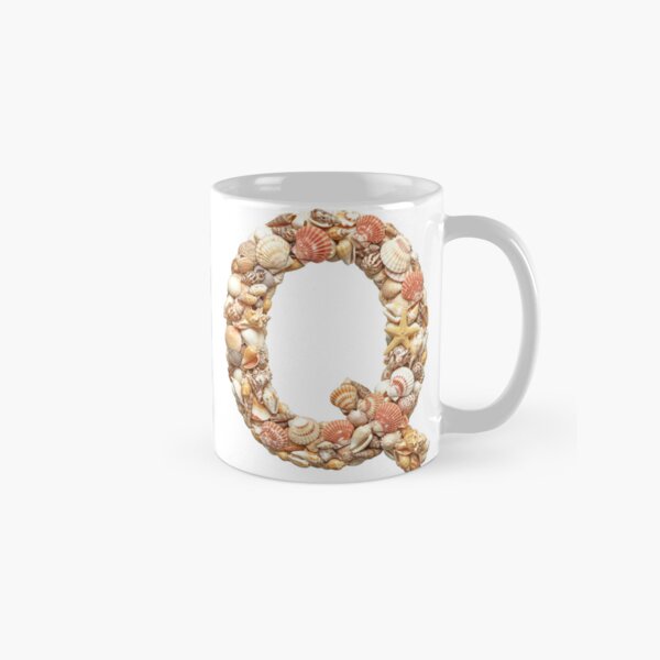 SHELLS LETTER Q Classic Mug