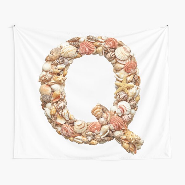 SHELLS LETTER Q Tapestry