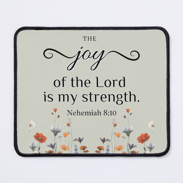 Item preview, The Joy of the Lord – Nehemiah 8:10 Bible Verse Art designed and sold by trendteezstore.